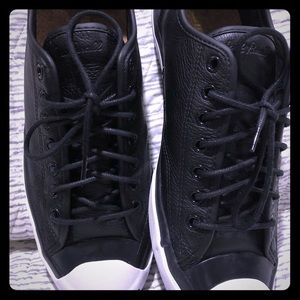 Converse Jack Purcell /Tumbled Leather Ox Sneaker